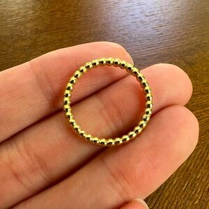 18k yellow gold bubble ring